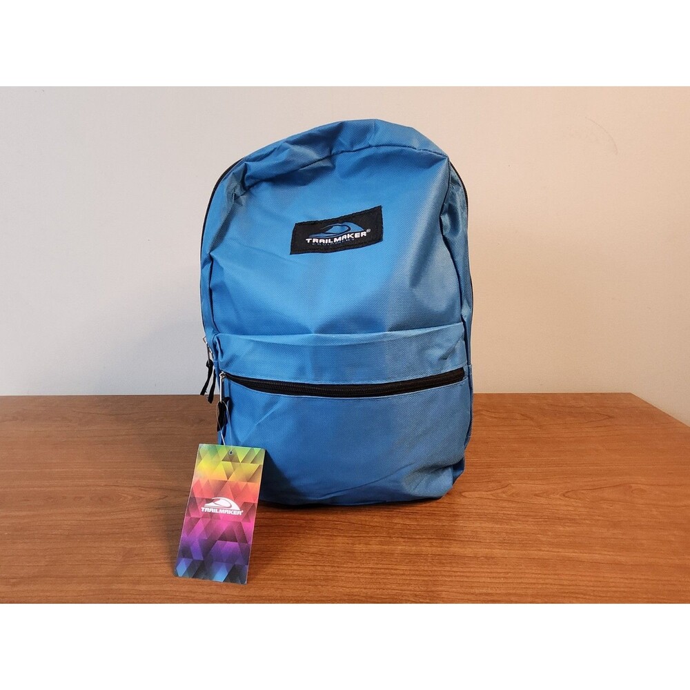 Trailmaker Classic 15" Lightweight Backpack School Travel Bagpacks ~ Blue ~ NWT